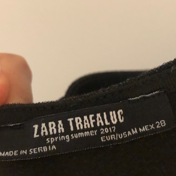 Zara Black shimmery lace up mini dress - Picture 11 of 11